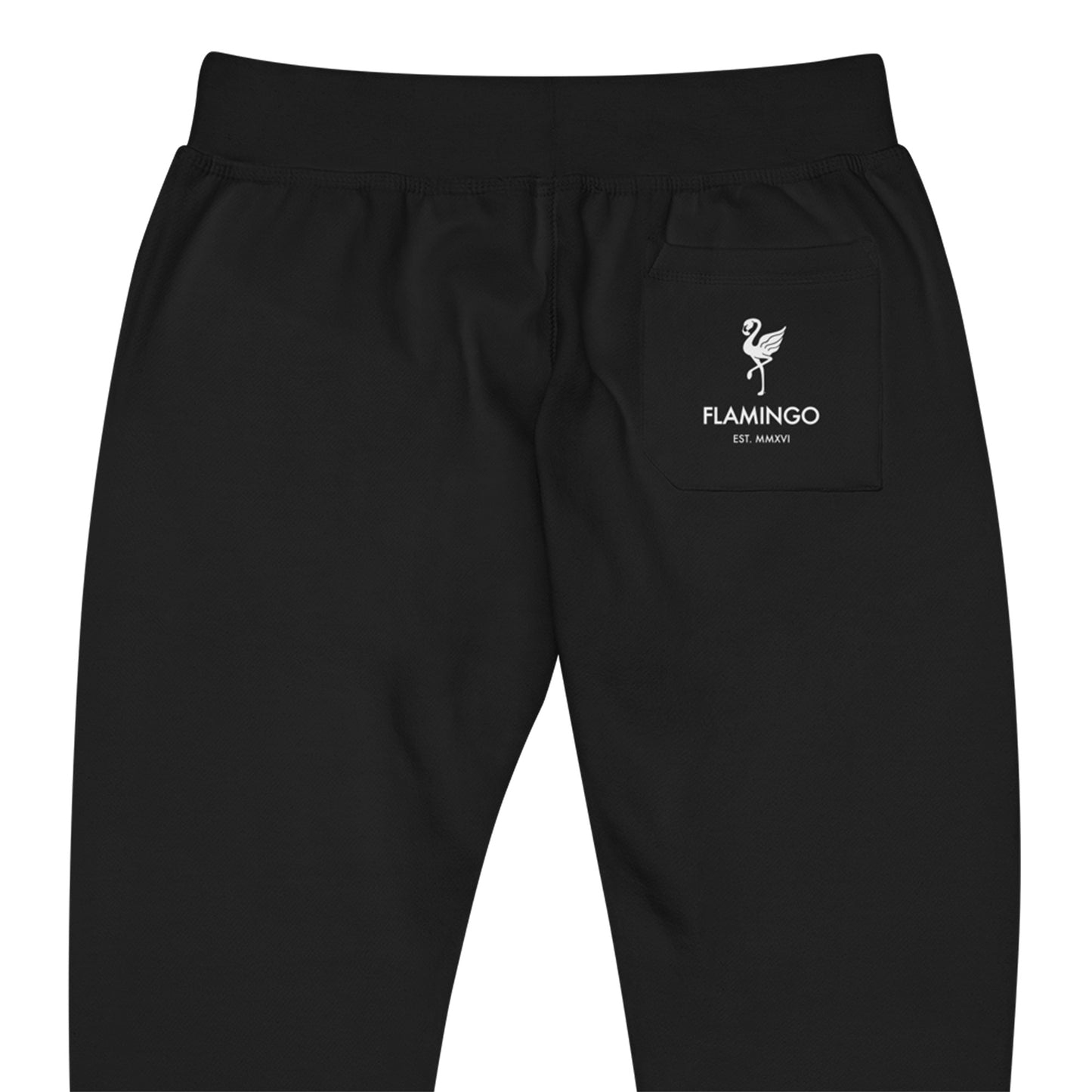 Flamingo Essentials Black Fleece Sweatpants