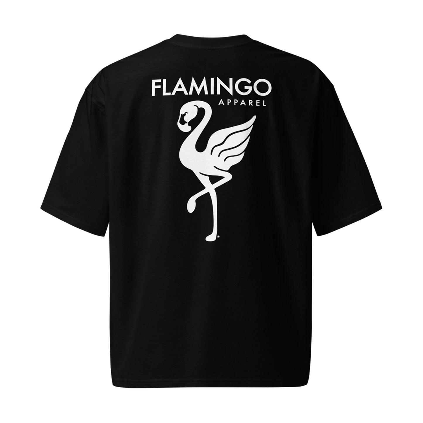 Flamingo Essentials Oversized Heavyweight Tee – Black