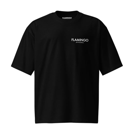 Flamingo Essentials Oversized Heavyweight Tee – Black