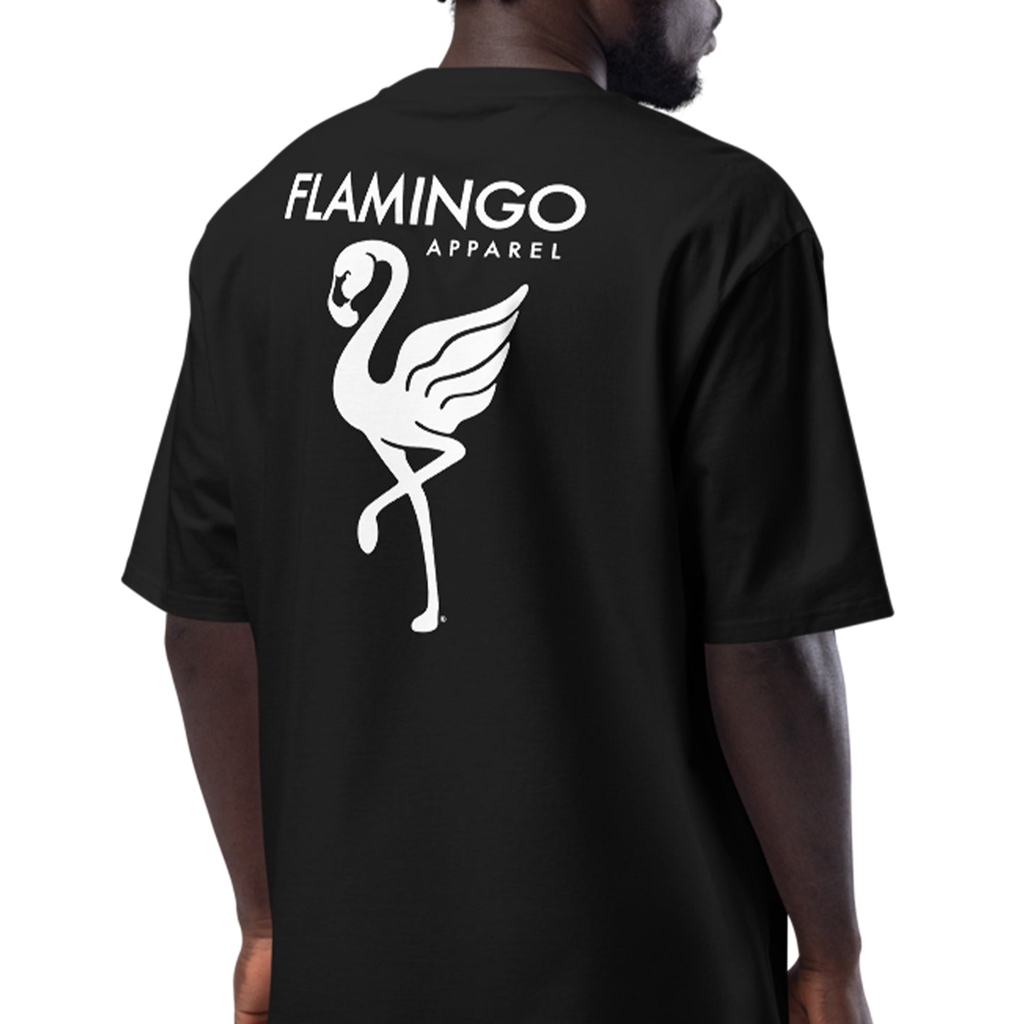 Flamingo Essentials Oversized Heavyweight Tee – Black