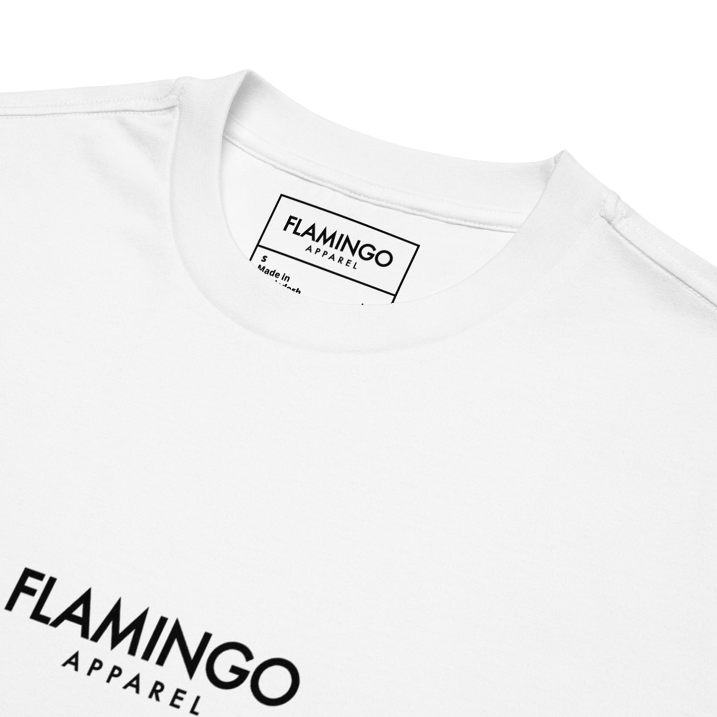 Flamingo Essentials Oversized Heavyweight Tee – White