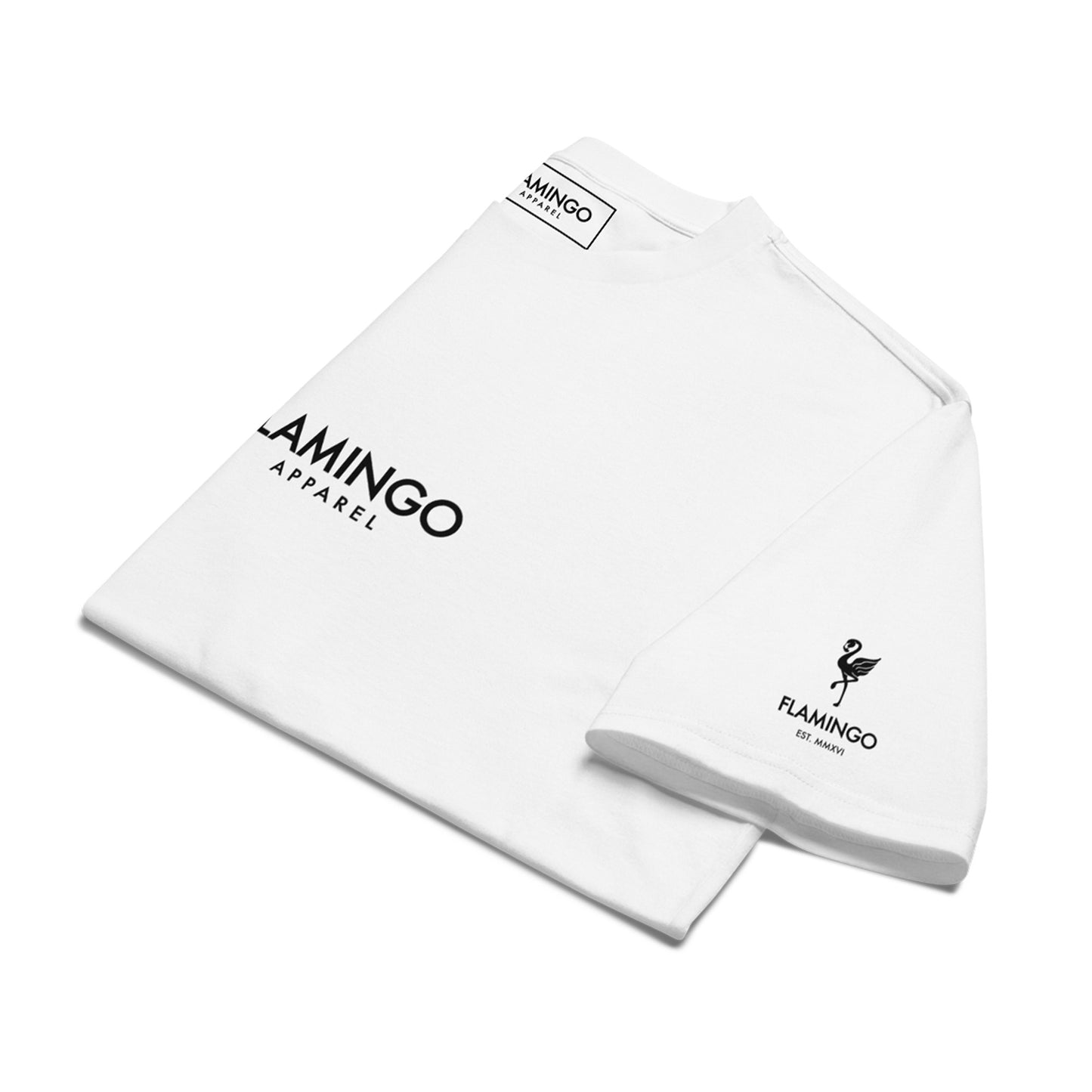 Flamingo Essentials Oversized Heavyweight Tee – White