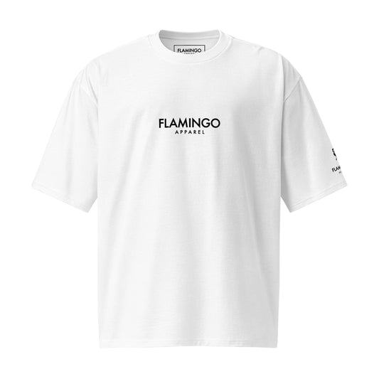 Flamingo Essentials Oversized Heavyweight Tee – White