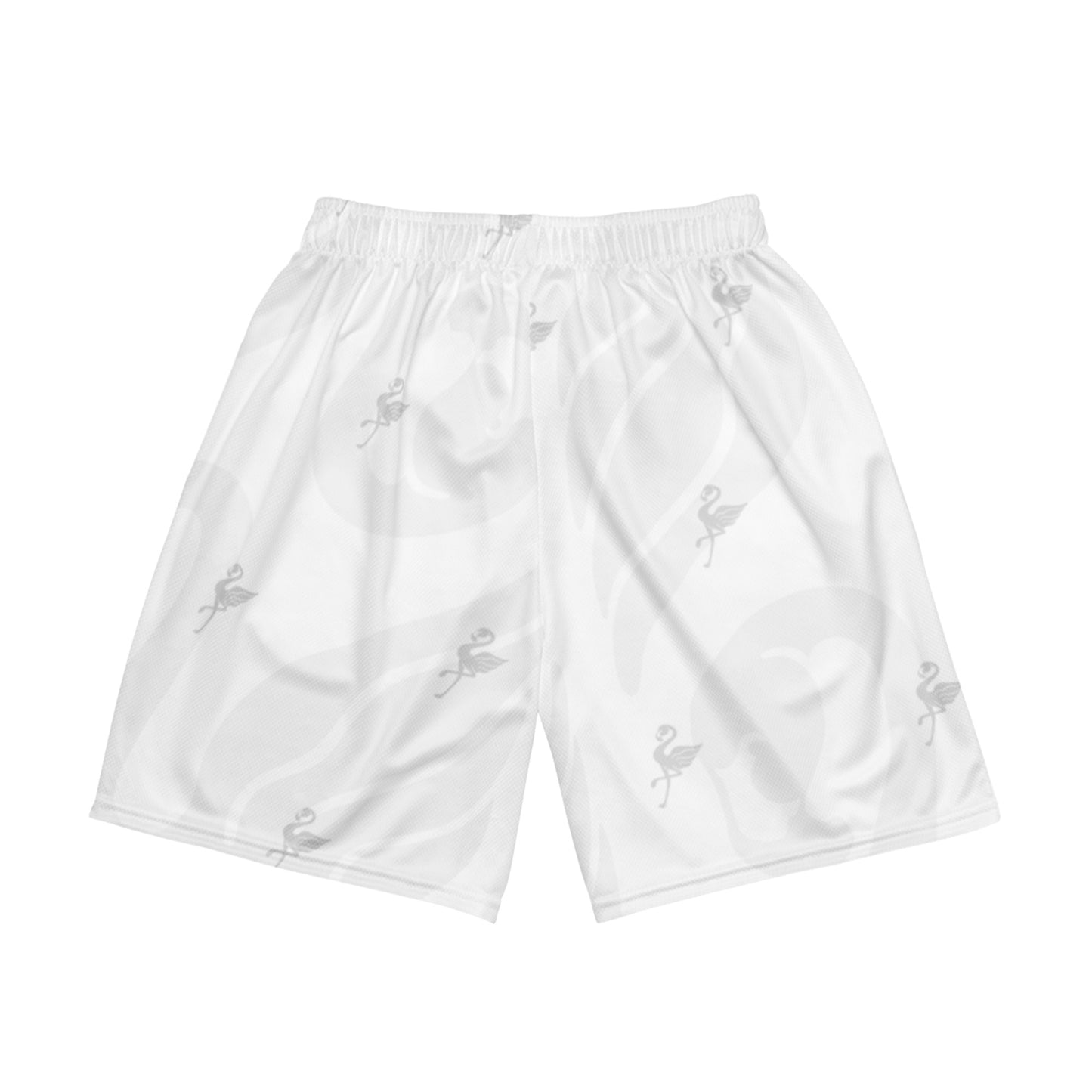 Flamingo Essentials Premium Mesh Shorts – White