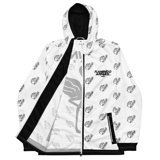 Flamingo Essentials - White Ride Your Wave Unisex windbreaker