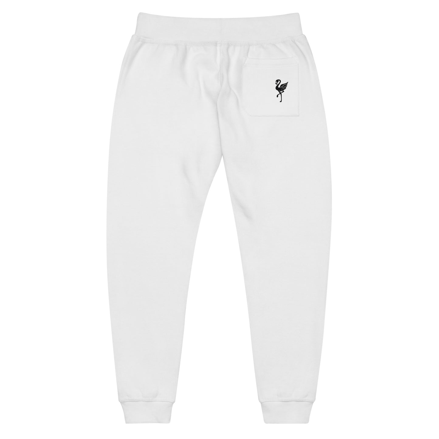 Flamingo Essentials -  White Unisex fleece sweatpants